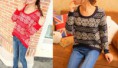 Suéter de Vintage de Estilo Coreano de Mangas completas de Bajo cuello redondo de Casual para las mujeres